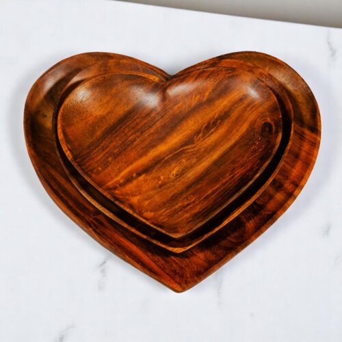 Heart shaped small dry fruit tray set