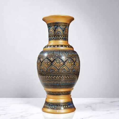 Carved Lacquer Art Vase