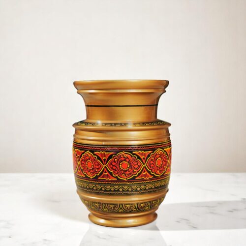 Handcrafted wooden vases