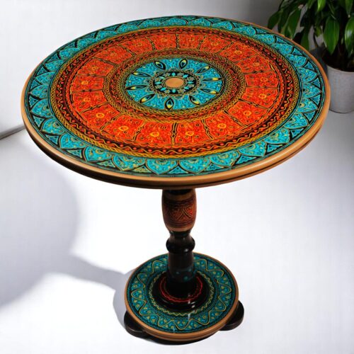 Multi Color Lacquer Table